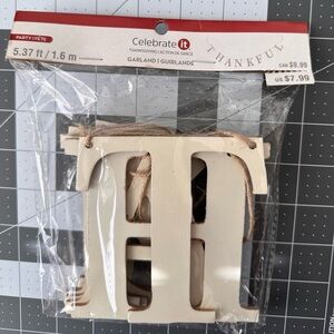 Celebrate It   Thankful Wood Garland/Banner